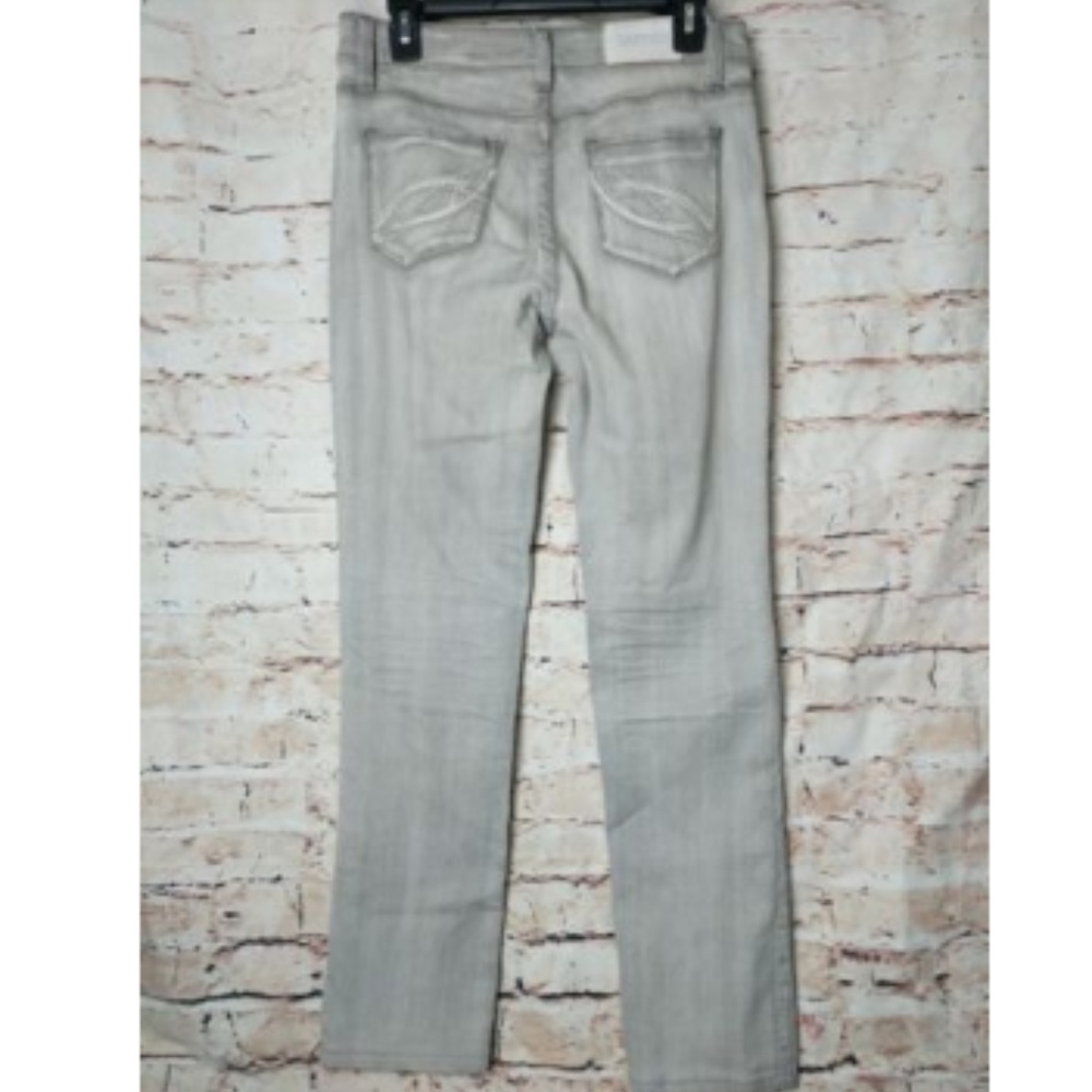 Gray Straight Leg Slim Fit Jeans by Cartise